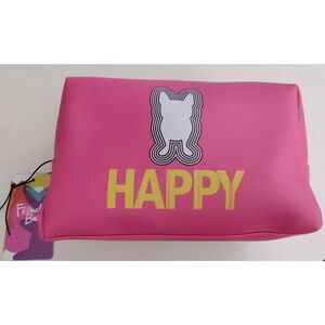 FRENCH BULL COSMETIC BAG 'HAPPY' NWT
